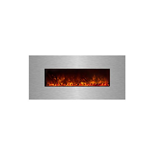 Modern Flames CLX Series Wall Mount/Built-in Electric Fireplace with Stainless Steel Front  60-Inch - B00NT3HD4Q